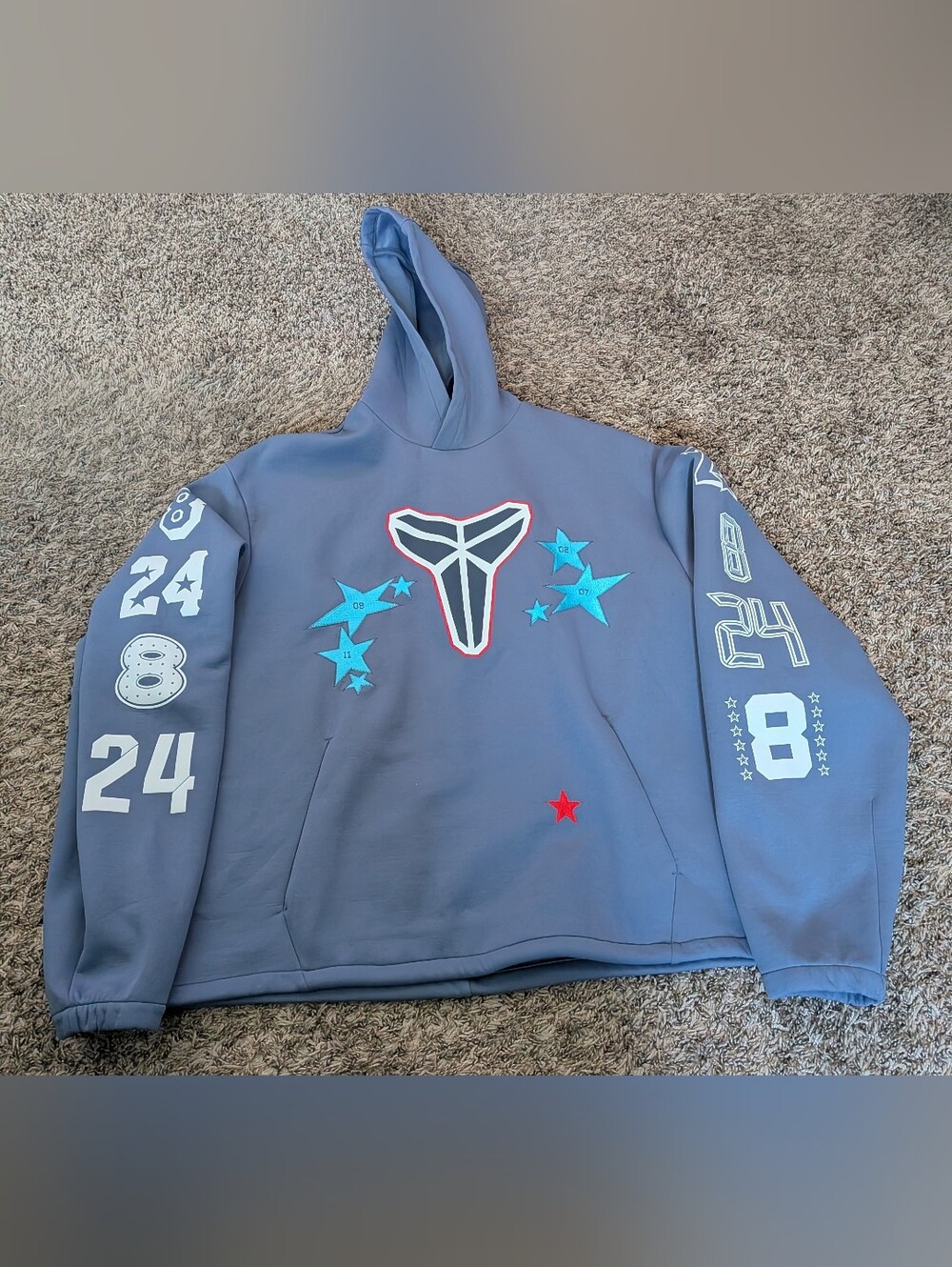 Nike Kobe Bryant All Star Weekend Blue Pullover Hoodie Men's L